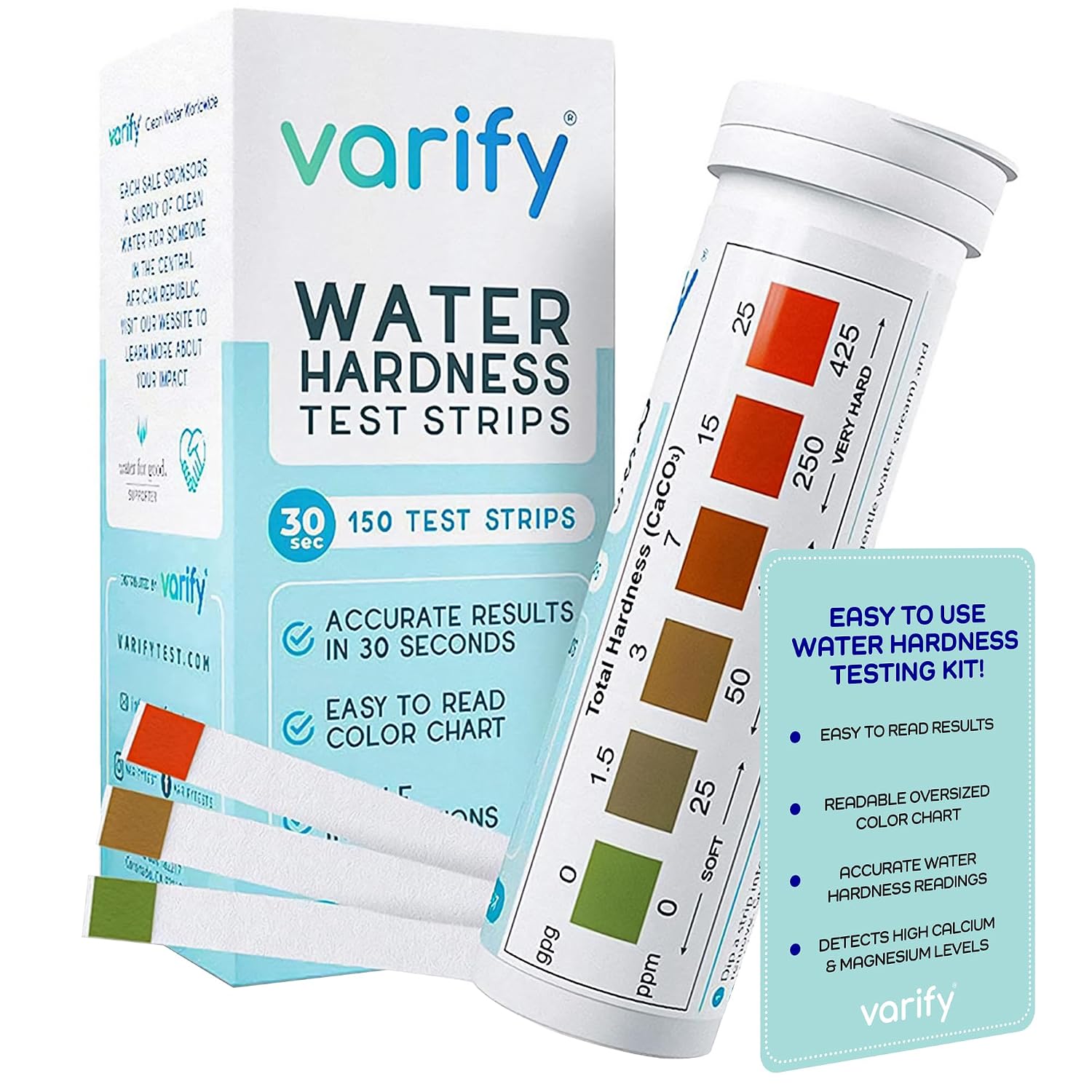 Home Spa Wellness - Water Hardness Test Kit - 150