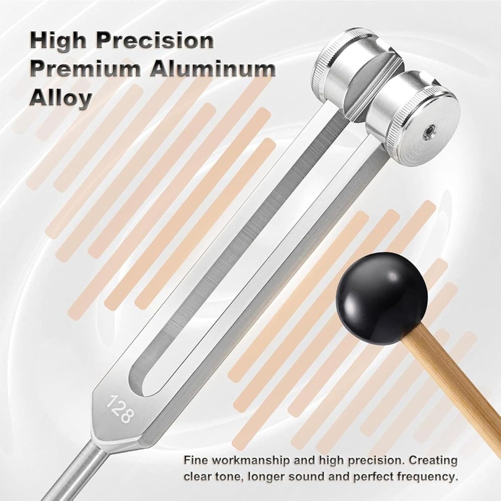 128Hz Tuning Fork Set - Stainl - Waxing Kit Home avaliação e preço