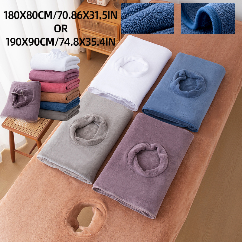 1Pc Beauty Bed Sheet with Hole - Spa Wellness Center avaliação e preço