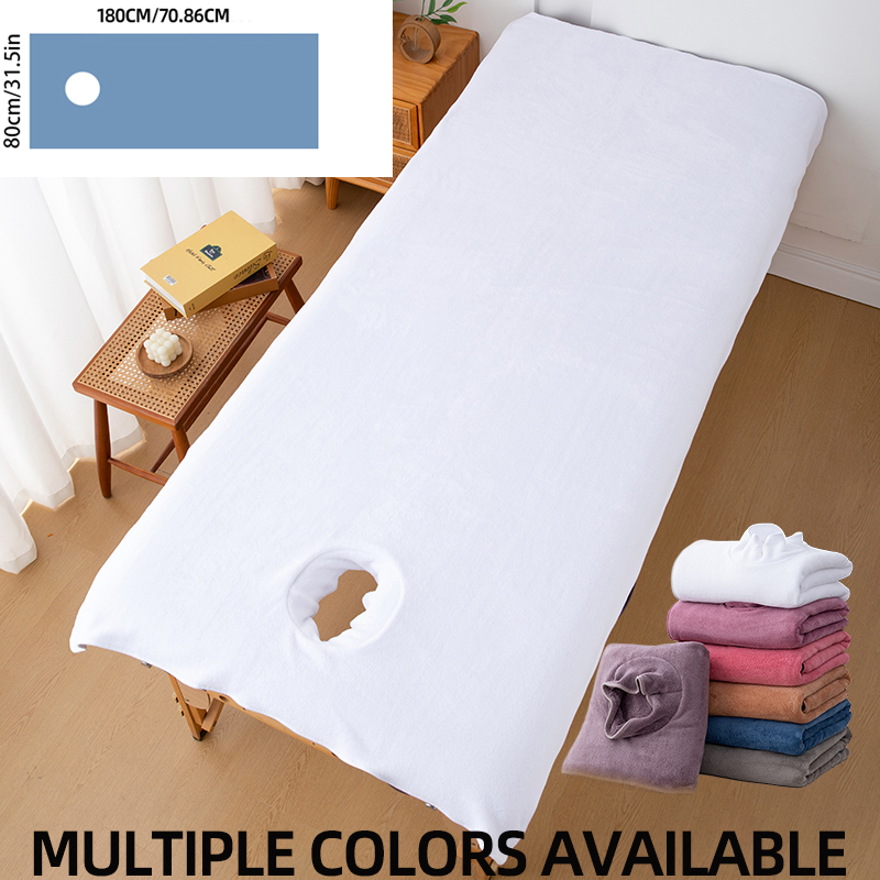 1Pc Beauty Bed Sheet with Hole - Spa Wellness Center avaliação e preço
