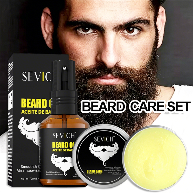 Men Beard Oil Kit Beard Moistu - Waxing Kit Home avaliação e preço