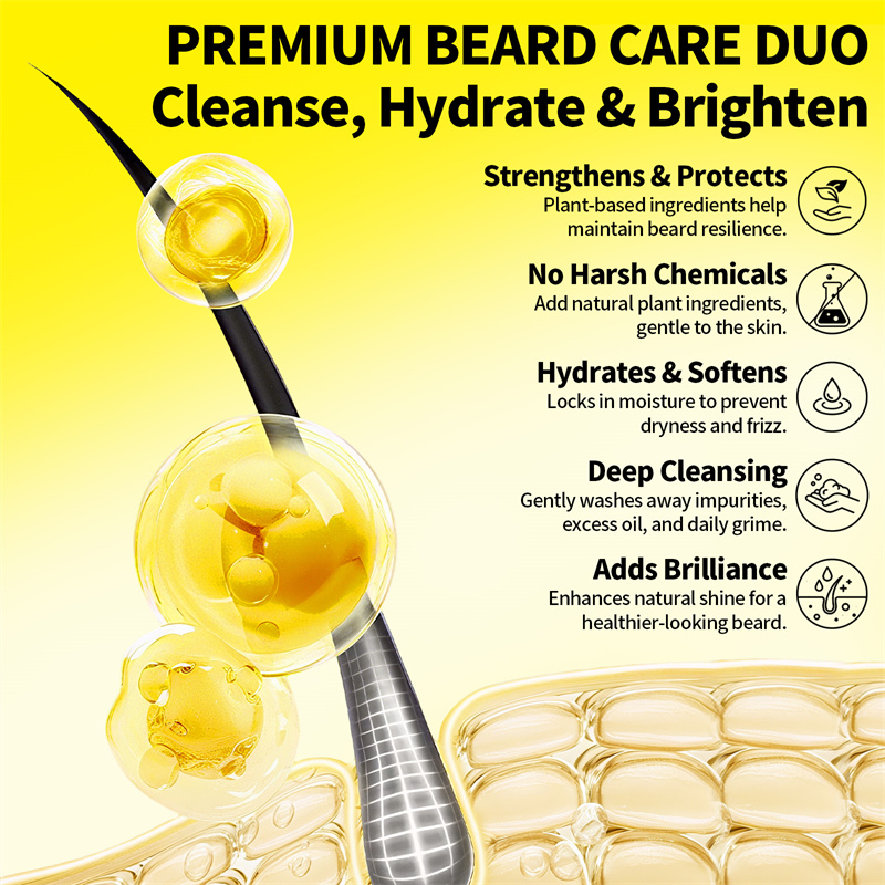 Men Beard Oil Kit Beard Moistu - Waxing Kit Home avaliação e preço