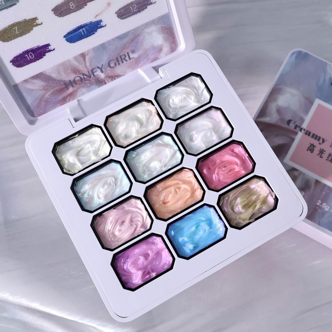 12-grid Dreamy Texture Gel Nai - Waxing Kit Home avaliação e preço