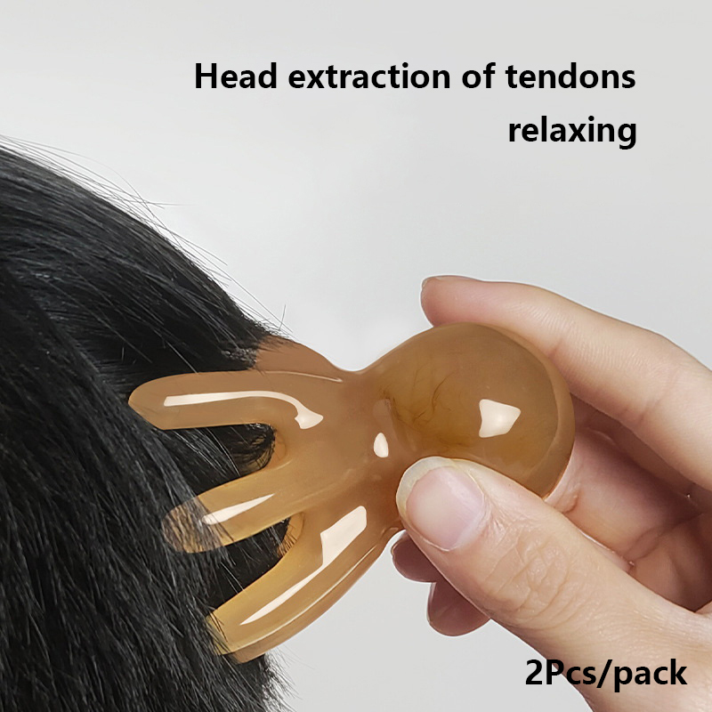 2Pcs Resin Octopus Comb Scalp  - Home Spa Wellness avaliação e preço