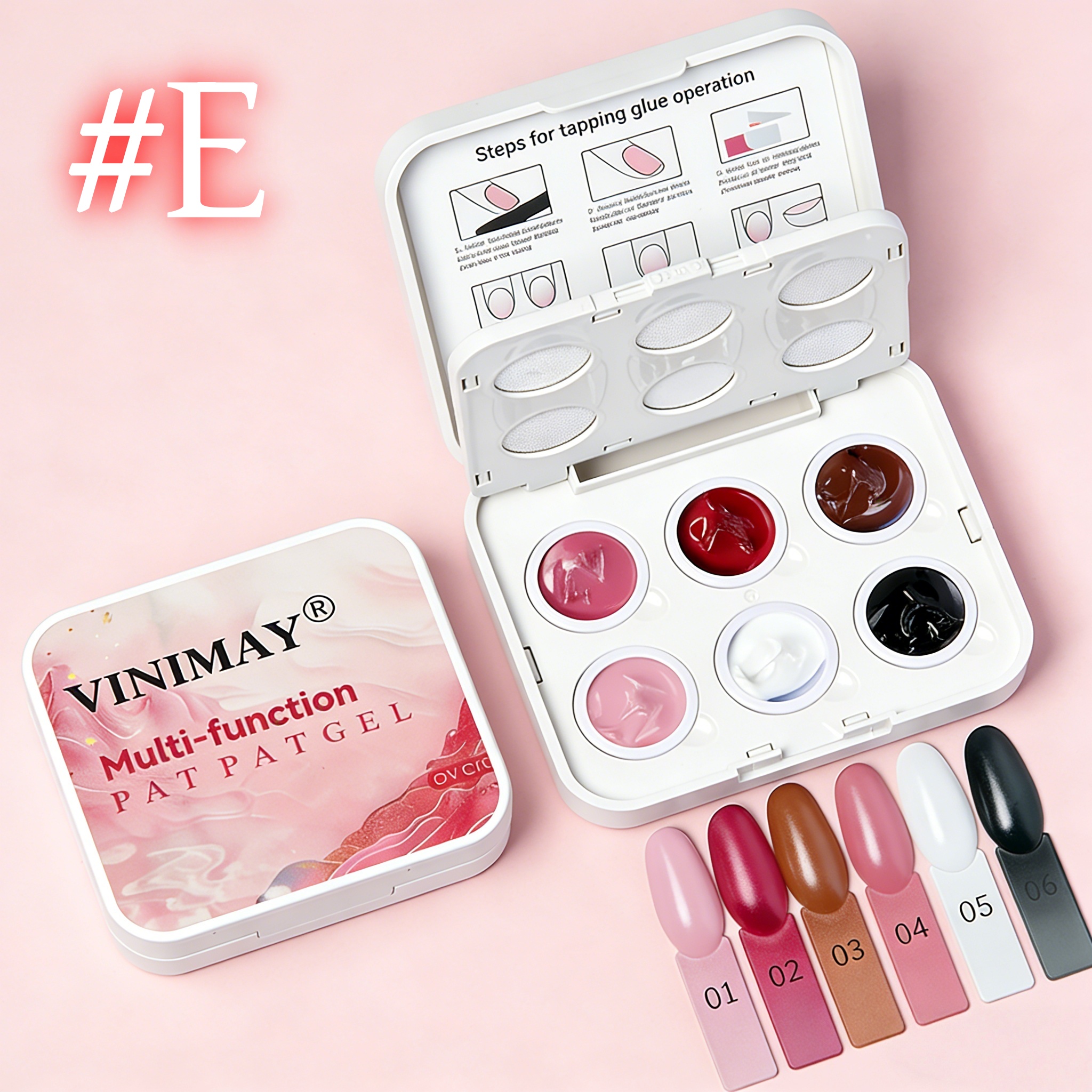 New 6 Color Cushion Nail Art S - Waxing Kit Home avaliação e preço