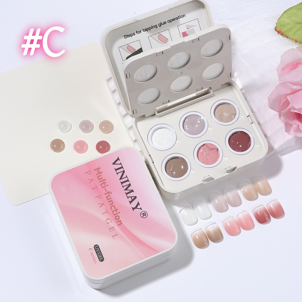 New 6 Color Cushion Nail Art S - Waxing Kit Home avaliação e preço