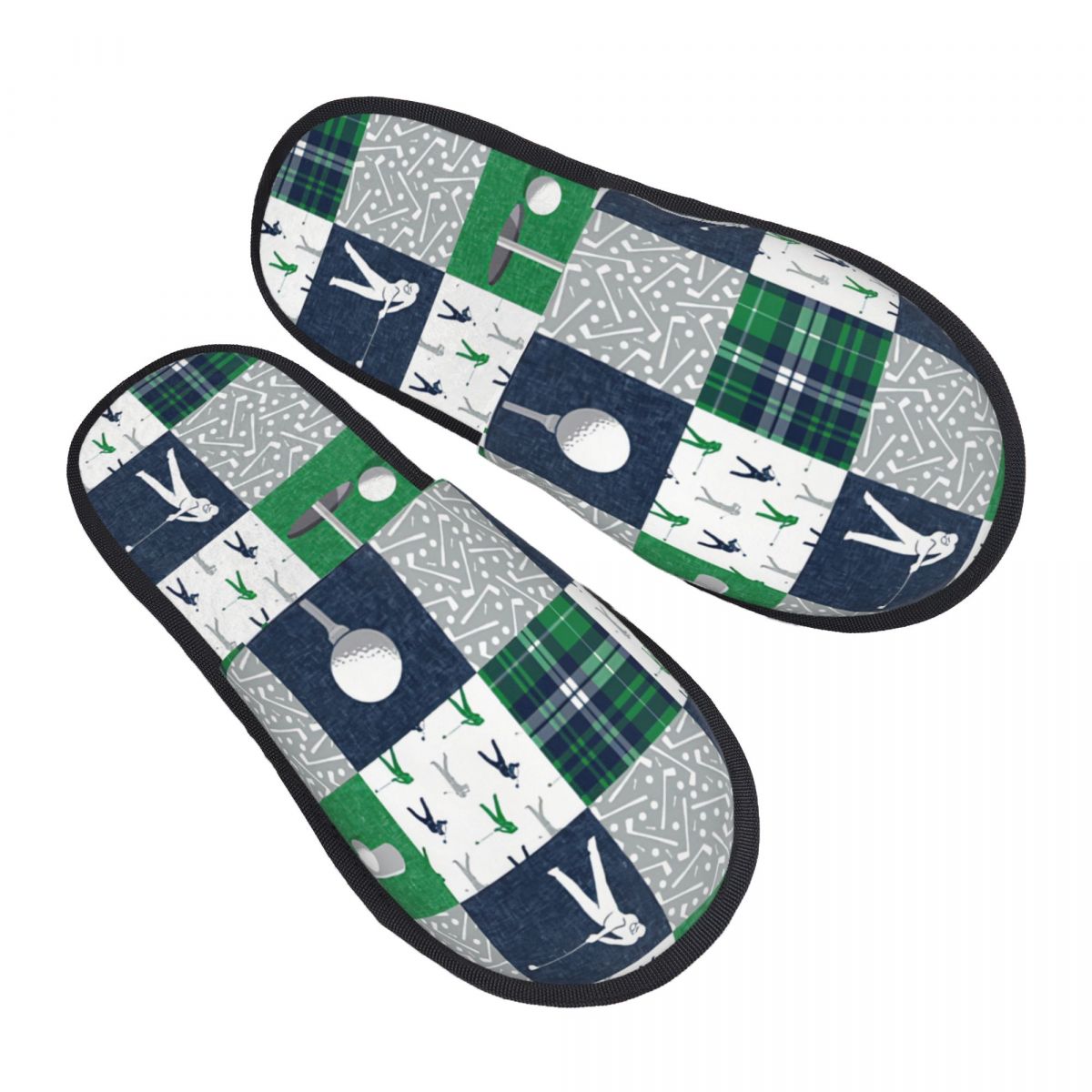 Golf Navy Plaid Guest Slippers - Spa & Wellness Hotel Diament Ustroń Zdjęcia avaliação e preço