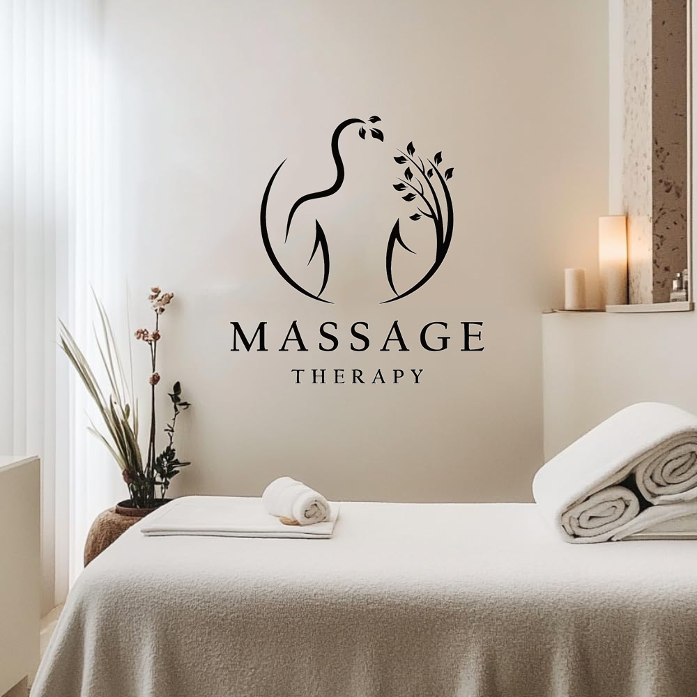 Massage Therapy Vinyl Wall Dec - Spa Wellness Salon avaliação e preço