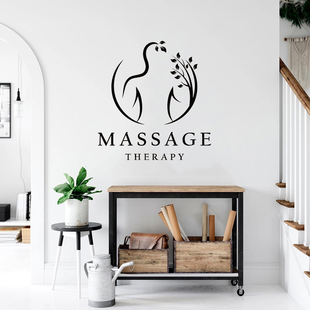 Massage Therapy Vinyl Wall Dec - Spa Wellness Salon avaliação e preço