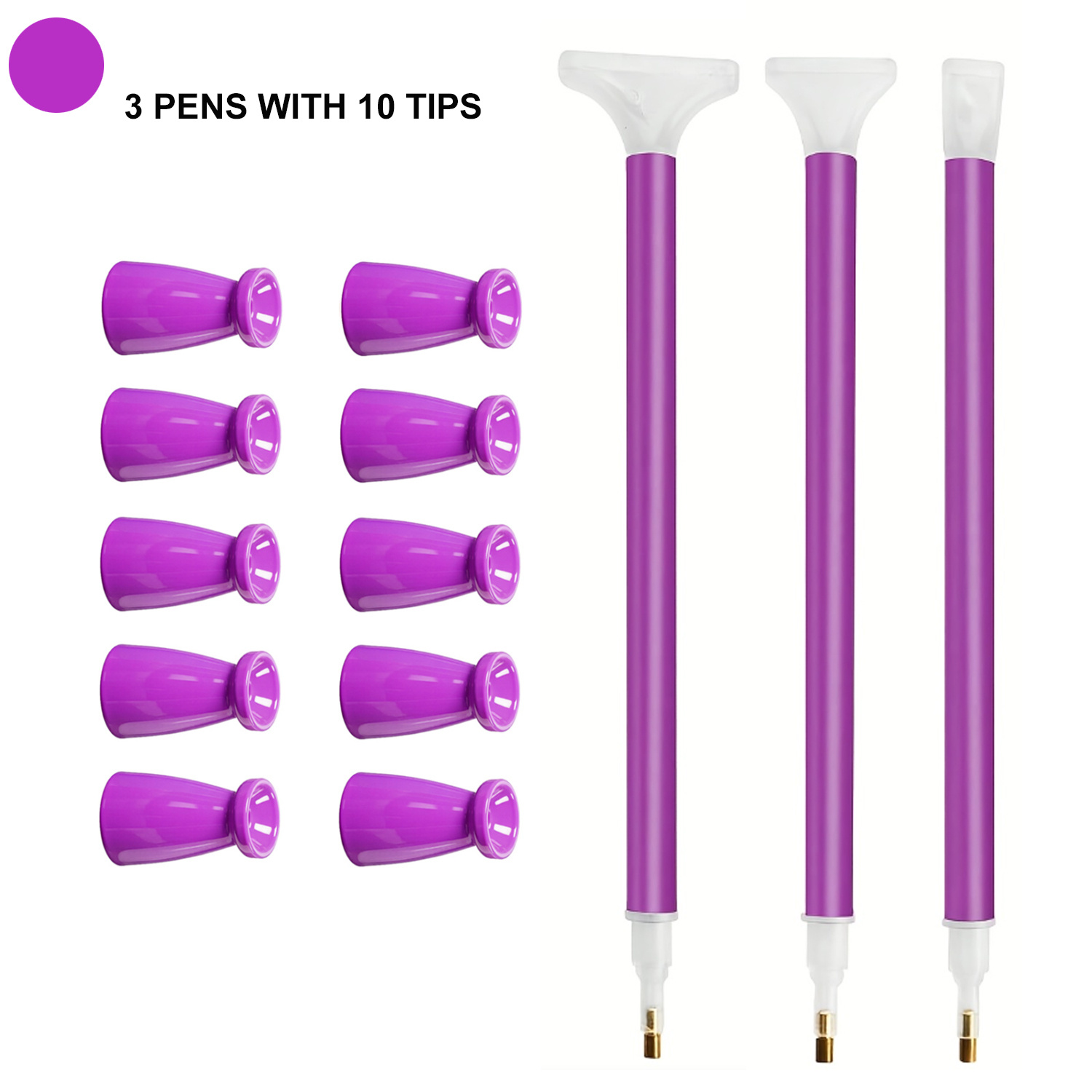 10 Silicone Tips & 3 Pens Diam - Waxing Kit Home avaliação e preço