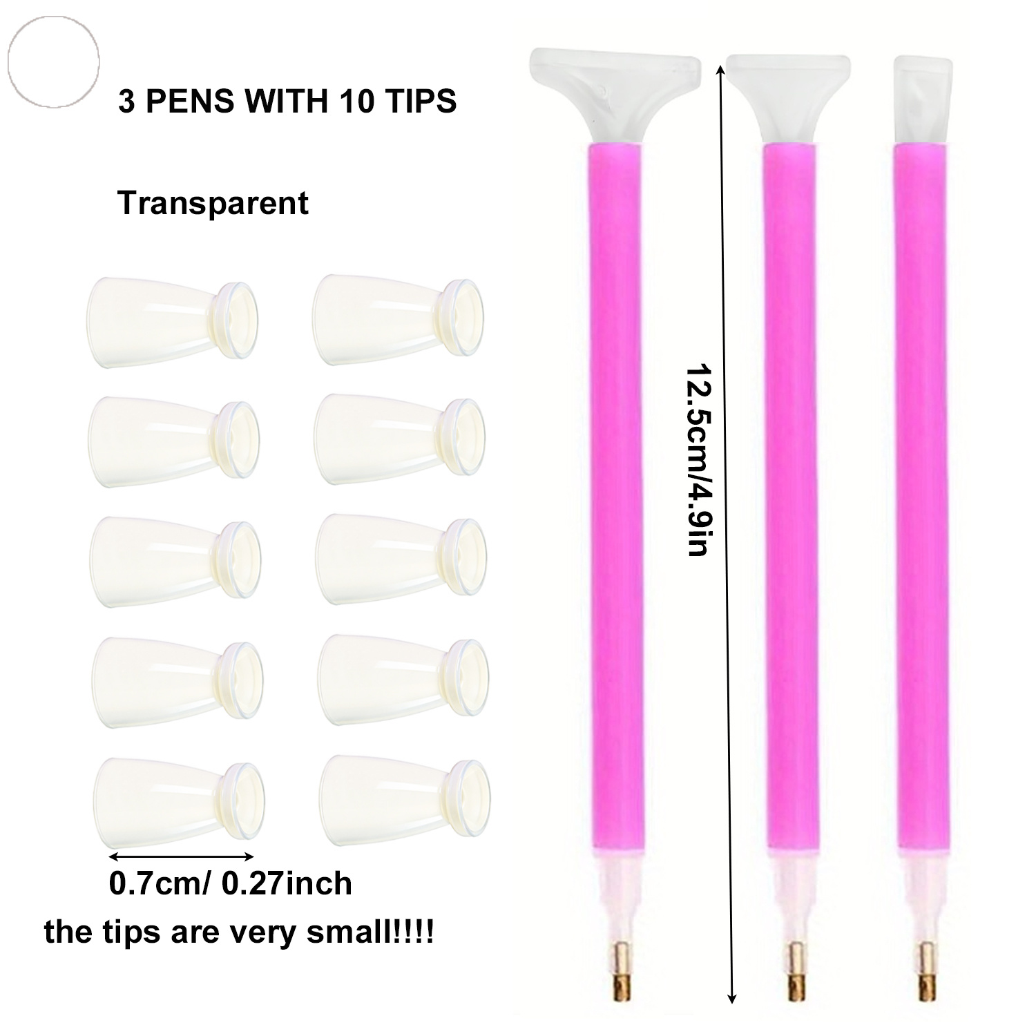 10 Silicone Tips & 3 Pens Diam - Waxing Kit Home avaliação e preço