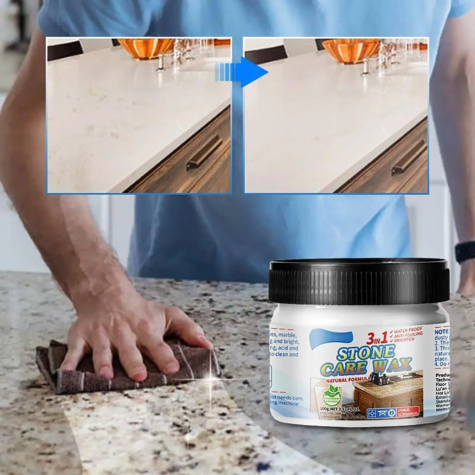 Marble Floor Polishing Kit Pow - Waxing Kit Home avaliação e preço