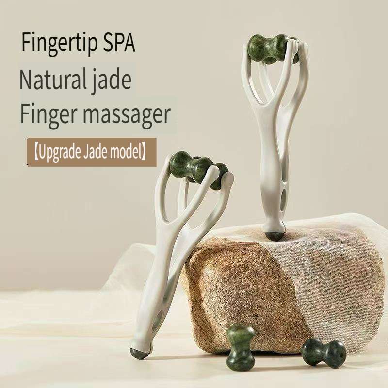 1pc Natural Jade Finger Massag - Home Spa Wellness avaliação e preço