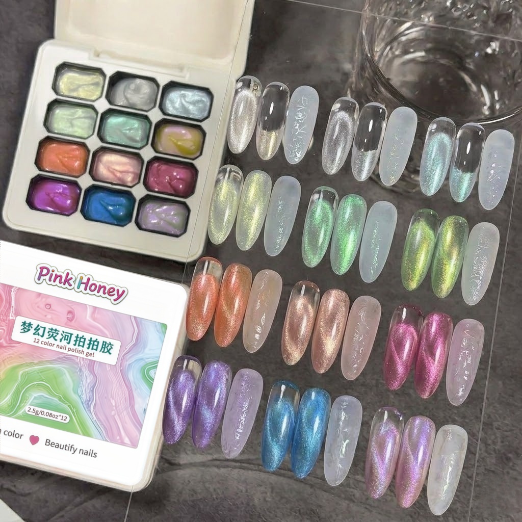 12-Grid Dreamy Texture Gel Nai - Waxing Kit Home avaliação e preço