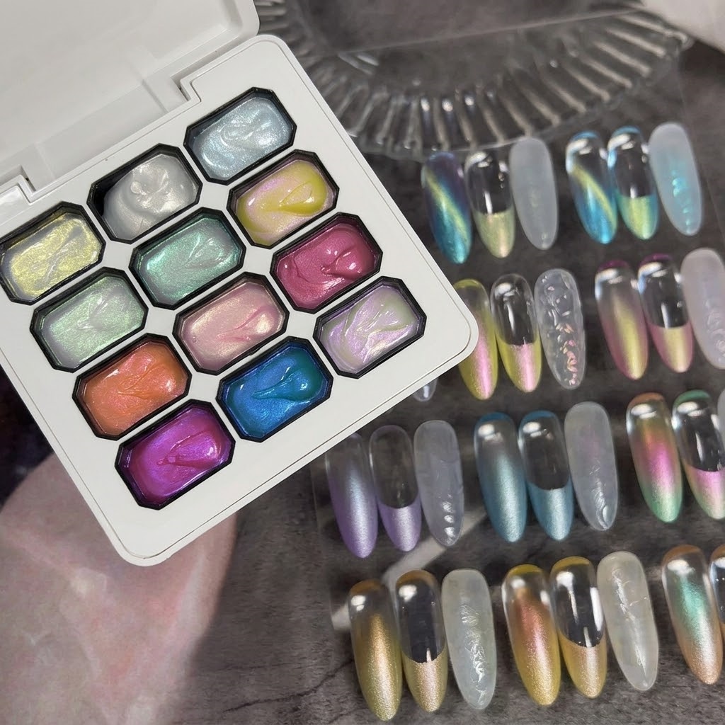 12-Grid Dreamy Texture Gel Nai - Waxing Kit Home avaliação e preço