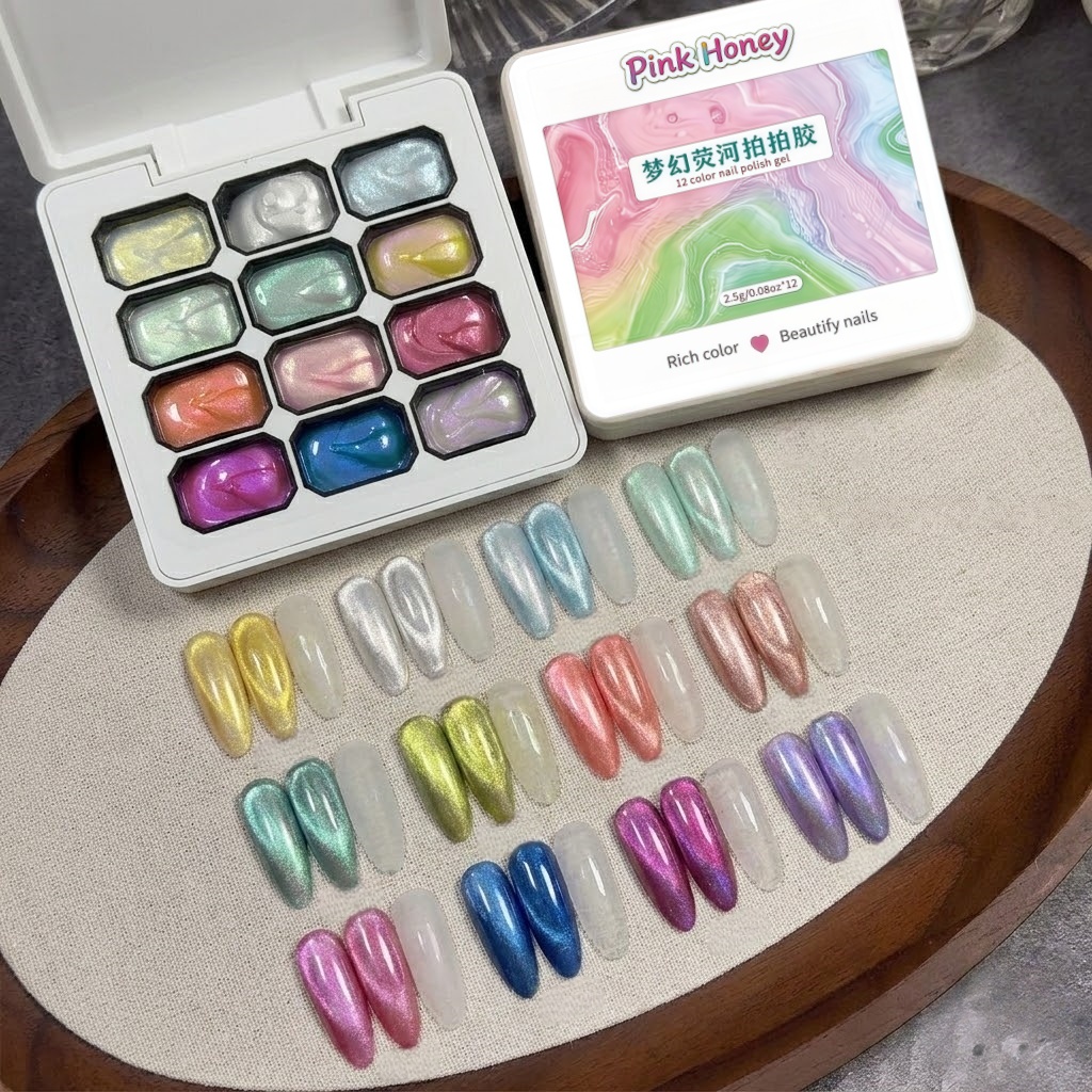 12-Grid Dreamy Texture Gel Nai - Waxing Kit Home avaliação e preço